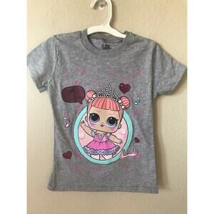 LOL Surprise Sparkle Glitter Center Stage Short Sleeve T Shirt Top Size M 5/6